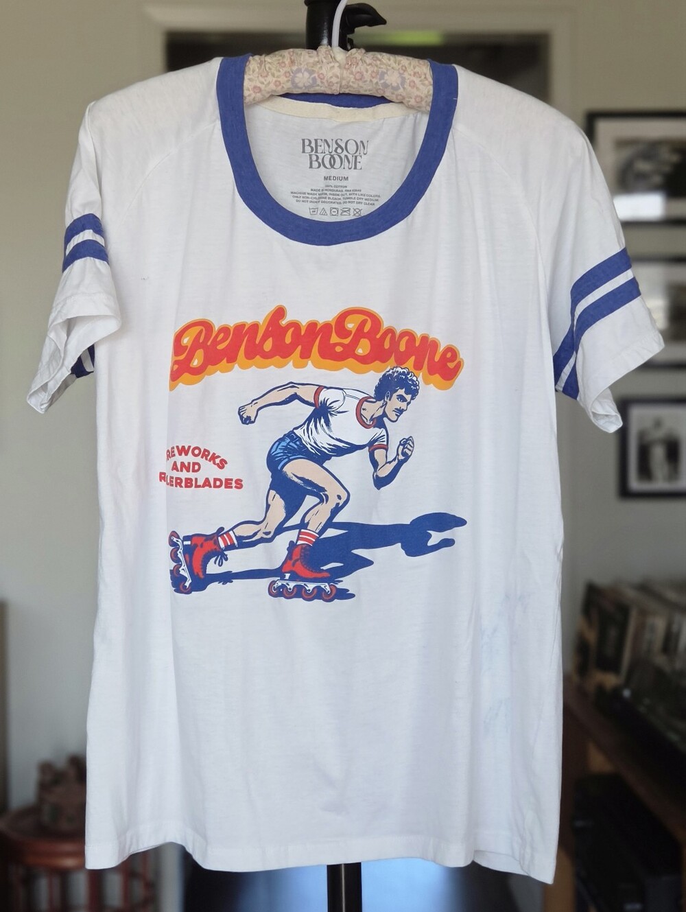 Benson Boone Rollerblading Benny Ringer Tee - Official Band Merch